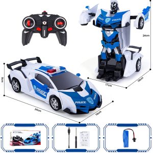 Police Transformers szuperhőssé alakuló távirányítós sportautó (BBJ) - Image 4