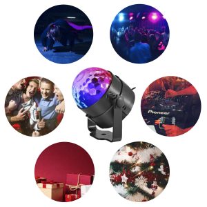 Színes mini LED diszkólámpa távirányítóval (BBL) - Image 3