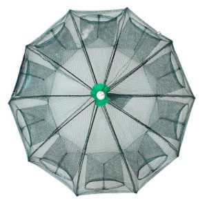 Automatikusan kinyíló, strapabíró csalihal illetve törpeharcsa csapda sűrűn fonott hálóból - 90 x 90 x 35 cm (BBL) - Image 5