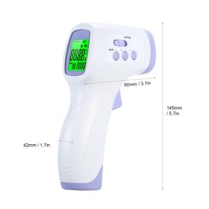 Érintés nélküli infrás, digitális lázmérő/hőmérő LCD kijelzővel - mérés 1mp (BBV) (BBL) - Image 8