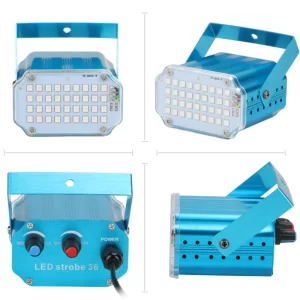 LED stroboszkóp, hang érzékelős, fehér (BBL) - Image 5