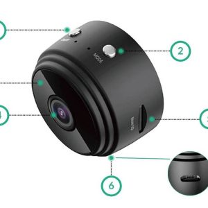 A9 Mini HD kamera, Wifi kapcsolattal - Applikáción nézhető élőkép / mágneses rögzítéssel (FX)(BBD) - Image 16