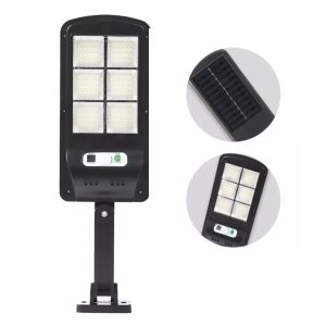 Napelemes LED kültéri mozgásérzékelős fali lámpa távirányítóval BB120 (BBL) - Image 3