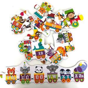 GIGA vonat puzzle - betűk és számok felfedezésére (BBJ) - Image 4