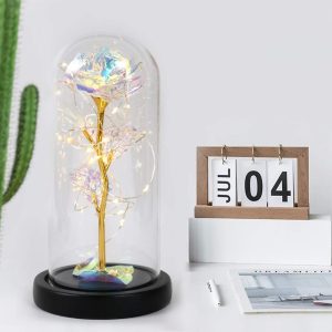 Rose of Love – LED-es örök rózsa - dekor lámpa díszdobozban (BBJ) - Image 3