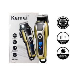 Kemei KM-1990 professzionális akkumulátoros hajvágó - 5 féle hosszúságban állítható - 220V (BBD) - Image 9