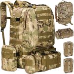 48,5L-es strapabíró, terepmintás katonai hátizsák sok zsebbel (BB8923) (1)