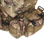 48,5L-es strapabíró, terepmintás katonai hátizsák sok zsebbel (BB8923) 8