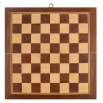 Fa sakkészlet – tokká összehajtható sakktábla bábukkal (BB4297) (2)