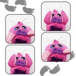 Aranyos, rózsaszín, cicás plüss papucs – gyermek mamusz 27-30 méretig (4)