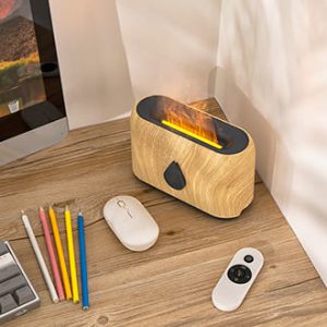 Flame aroma diffúzor valósághű láng effekttel és csepp alakú bekapcsoló gombbal - 240 ml , USB (BBV) - Image 4