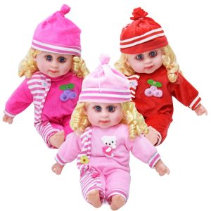 Magyarul éneklő hajas Panni baba óriás szempillával - 42 cm (BBJ) (FX) - Image 1