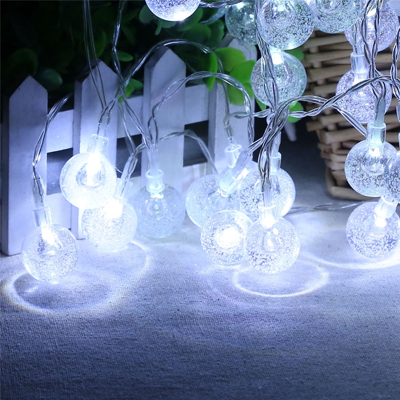 karácsonyi fényfüzér üveggolyókkal beltérre – 30 LED, 3 méter (BBV) (7)