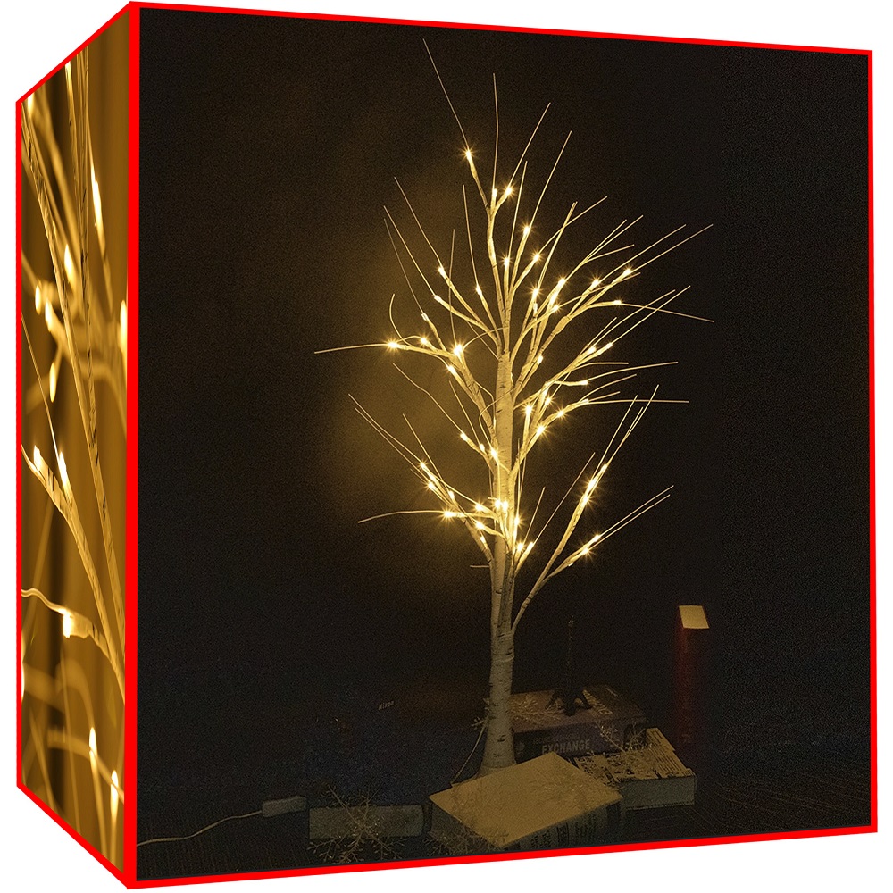Karácsonyi dekor fa LED világíttással kül- és beltérre – 90 cm (BB-11315) (6)