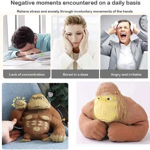 Gorilla formájú, nyomkodható, stressz csökkentő játék gumiból (BBJ) - Image 16