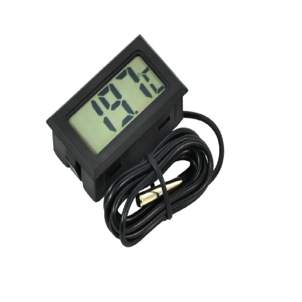 Vízálló, digitális hőmérő LCD kijelzővel, -50 és 70 °C között – akváriumba, fagyasztóba, üvegházba (BB-488) (2)