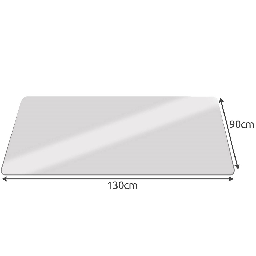 Vízálló – padlóvédő székalátét – véd a karcolások és kopások ellen – 130 x 90 cm, átlátszó (BB-20228) (3)