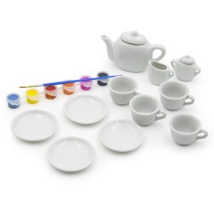 15 db-os 2in1 kifesthető porcelán teás készlet gyerekeknek - kreatív játék és babakonyha felszerelés (BBJ) - Image 6