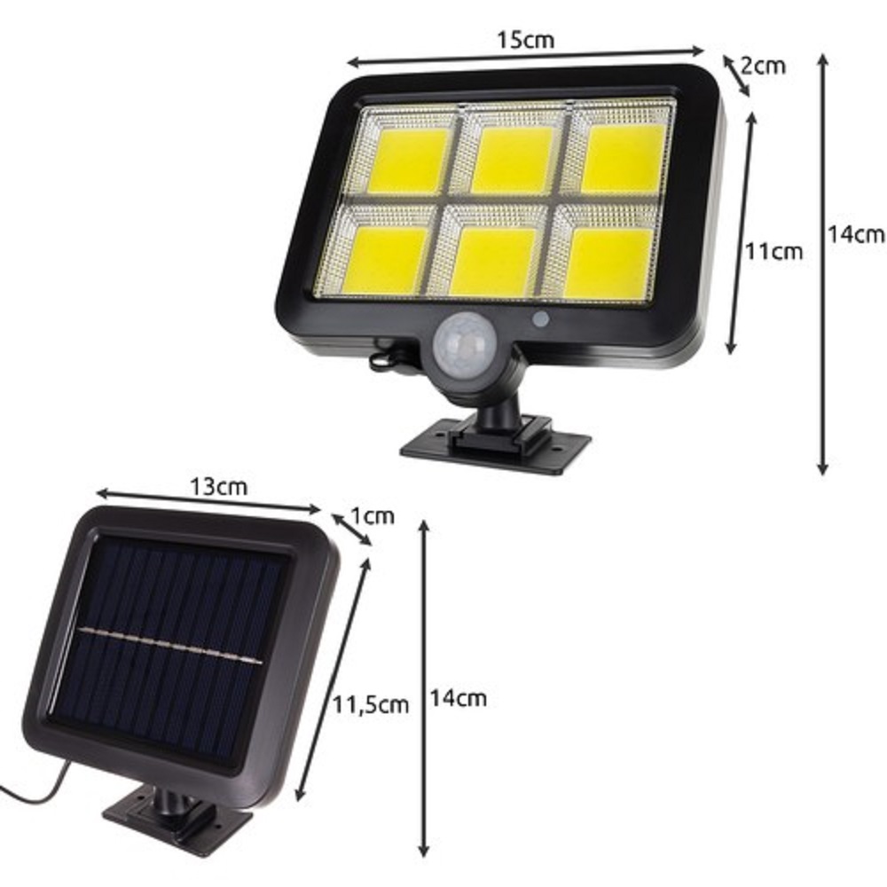 100 LED-es – napelemes-, és mozgásérzékelős kültéri lámpa (BB-19892) (12)