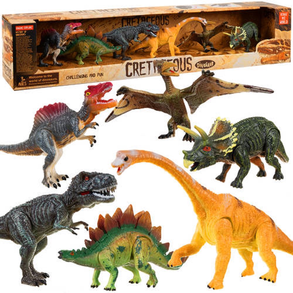 6 darabos valósághű dinoszaurusz figura készlet gyerekeknek – mozgatható részekkel (BB-19745) (3)