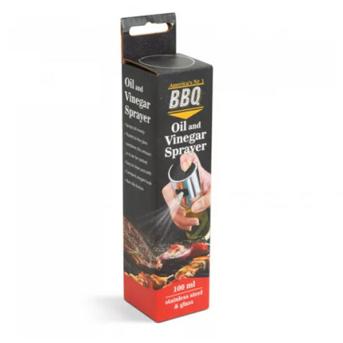 BBQ olaj és ecet permetező adagoló spray – rozsdamentes acél, üveg – 100 ml (BBKM) (4)