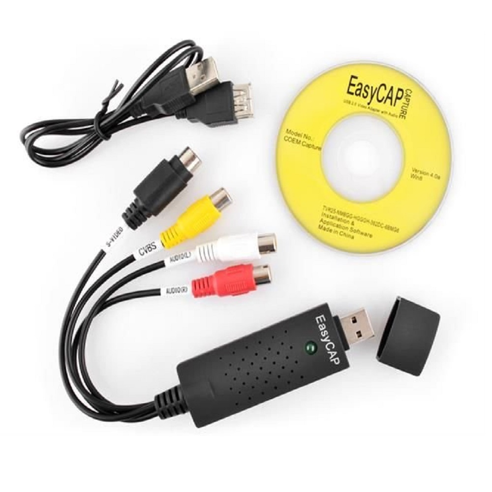 Easycap USB 2.0 videó digitalizáló adapter – mentse le régi felvételeit VHS kazettákról (BB-0085) (5)