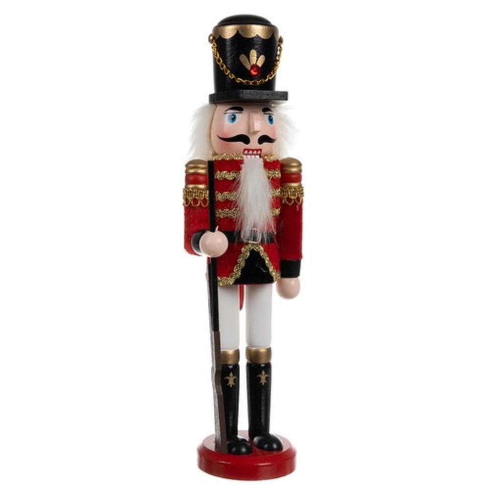 Fából készült, színes diótörő figura – karácsonyi dekorációnak is tökéletes (BB-20359) (4)