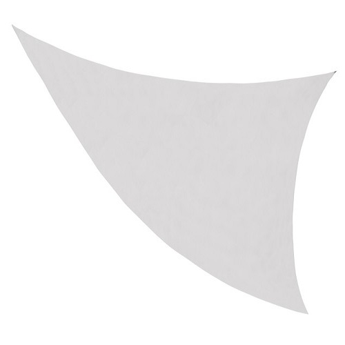 Háromszög alakú napvitorla – vízálló, több ponton rögzíthető – 3 x 3 x 3 m, szürke (BB-10183) (4)