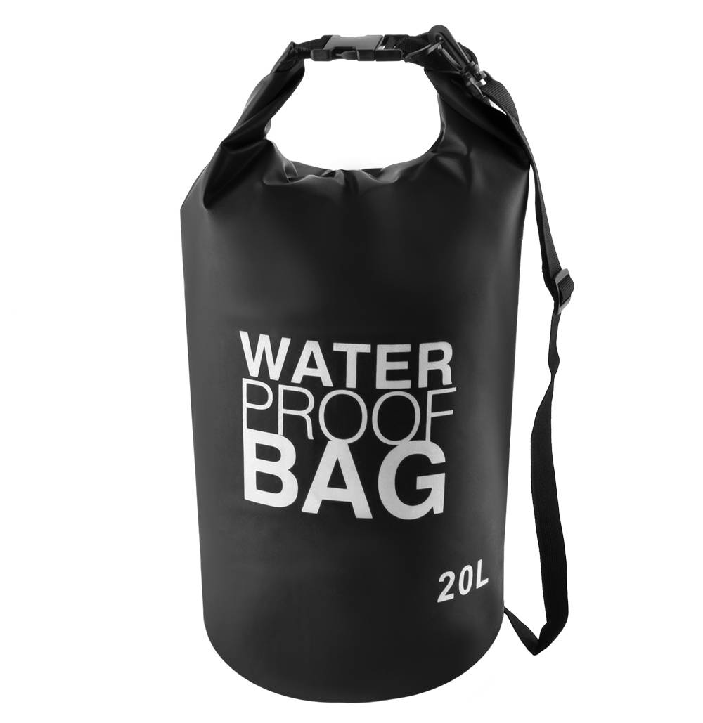 PVC anyagból készült praktikus vízálló táska állítható pánttal – kiránduláshoz, strandoláshoz – 20 L (BB-6900) (4)