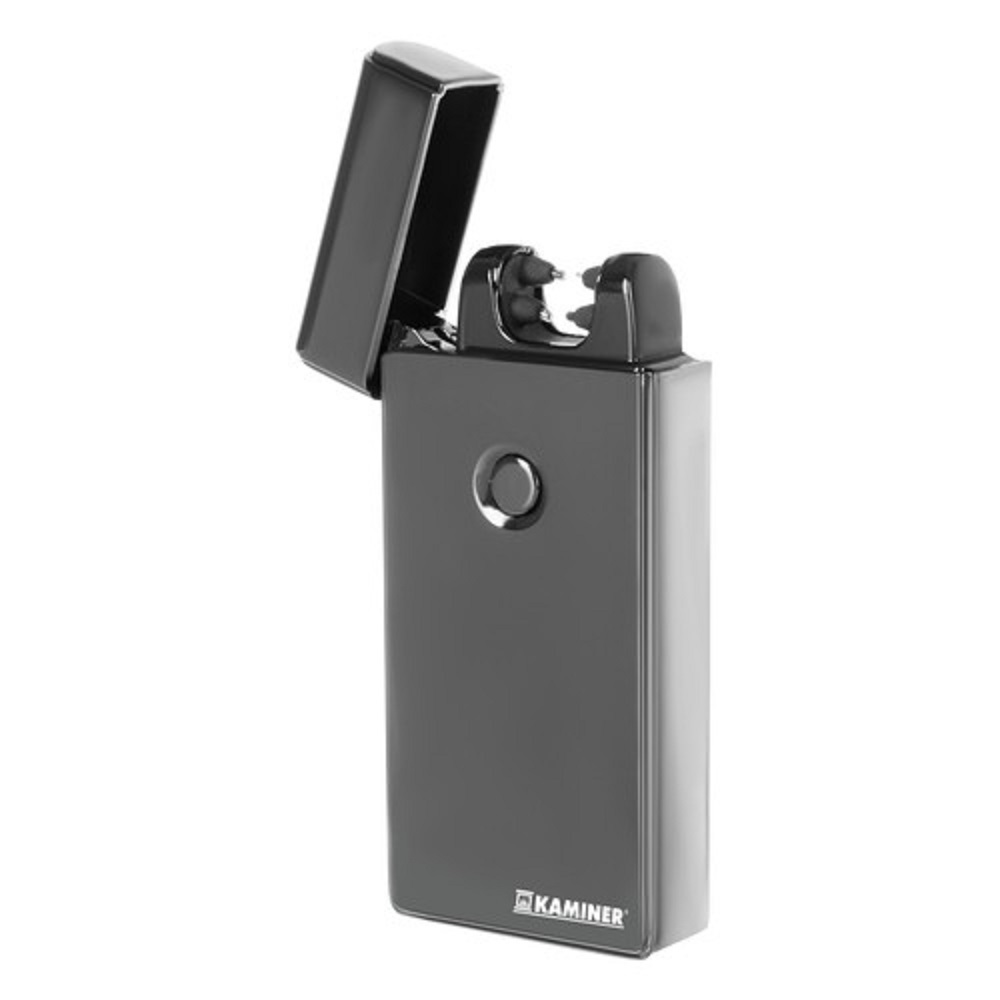 Szélálló – elektromos öngyújtó USB töltéssel, ajándék fekete tokkal – 3 x 7 x 1 ​​cm (BB-5057) (8)