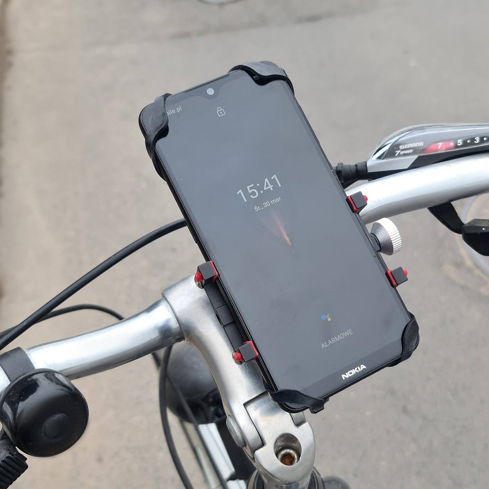 Univerzális 2 az 1-ben GPStelefon tartó kerékpárra – állítható-, és csúszásvédővel ellátva (BB-18313) (14)