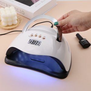 SUN Y9 UV LED professzionális műkörmös lámpa telefontartóval, beépített mozgásérzékelővel és hordozófüllel - 192W (BBV) - Image 5
