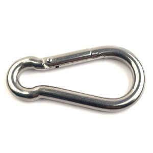 Rugós fém karabiner hegymászáshoz, barlangászathoz, vitorlázáshoz - 10 x 50 x 100 mm (BBL) - Image 4