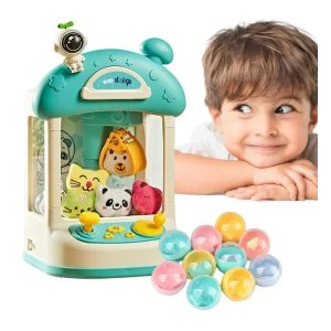 Mini markológép kihalászható plüssállatokkal - zenélő, világító játékgép gyerekeknek (BBJ) - Image 7
