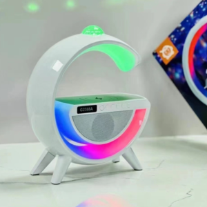 G2388A multifunkciós szórakoztató állomás - Bluetooth hangszóró, vezeték nélküli töltő, RGB LED party fény és éjszakai lámpa (BBV) - Image 6