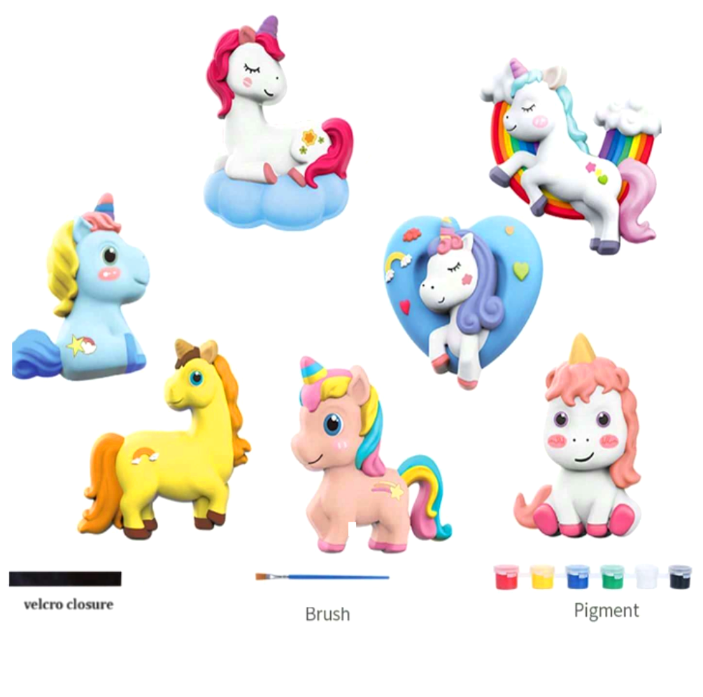 Hozz létre saját varázslatos egyszarvú pónidat ezzel a különleges gipszöntő és kifestő foglakoztató látékkal!