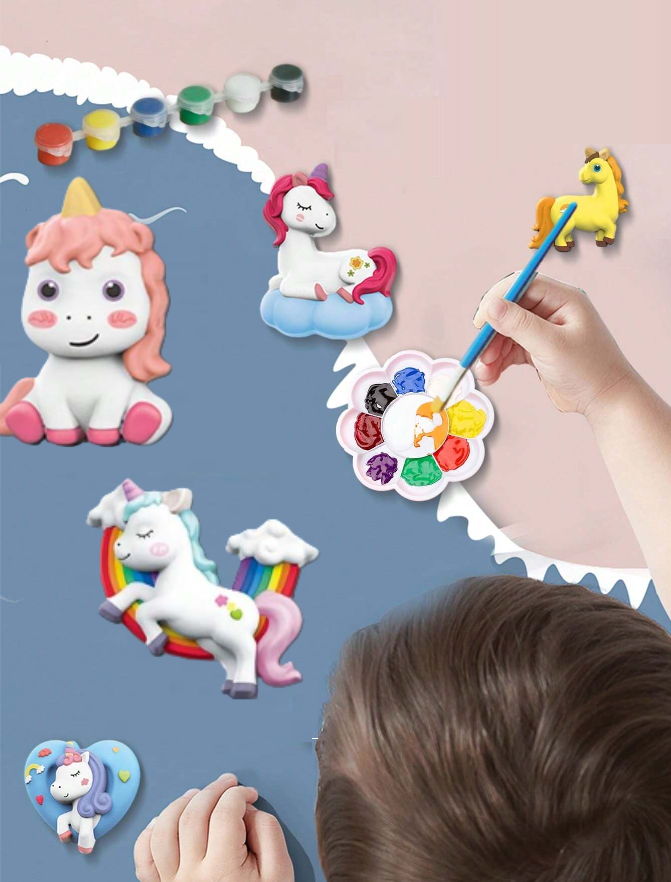 Hozz létre saját varázslatos egyszarvú pónidat ezzel a különleges gipszöntő és kifestő foglakoztató látékkal! 3