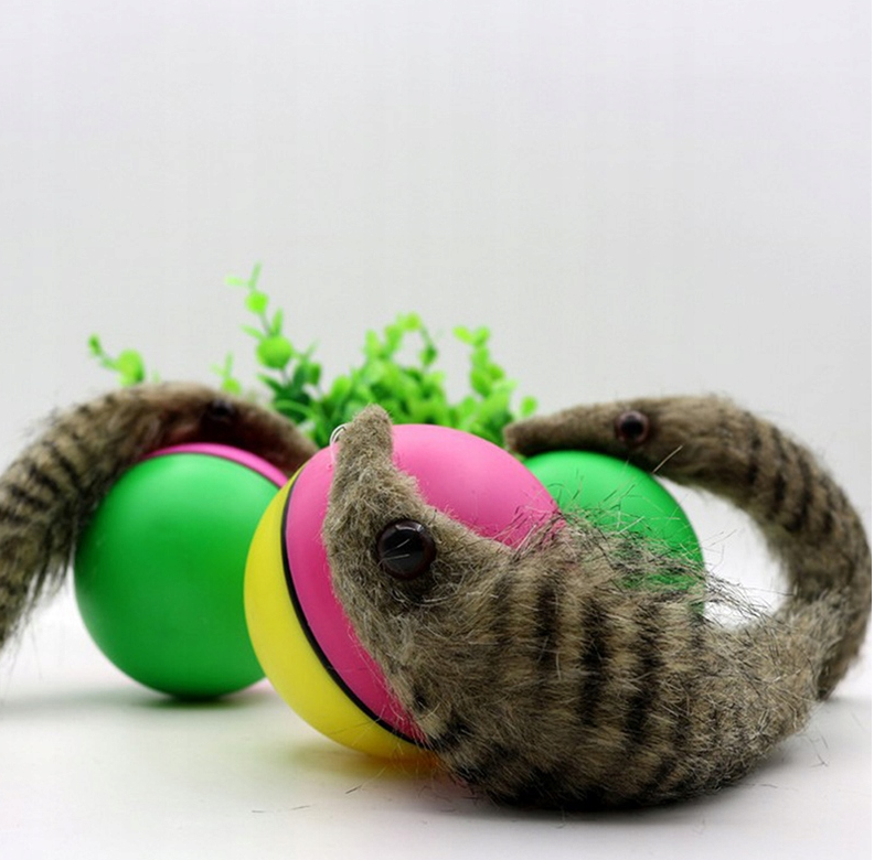 Bolyhos menyét – guruló, mozgó labda – lenyűgöző és szórakoztató játék macskáknak és kutyáknak 12