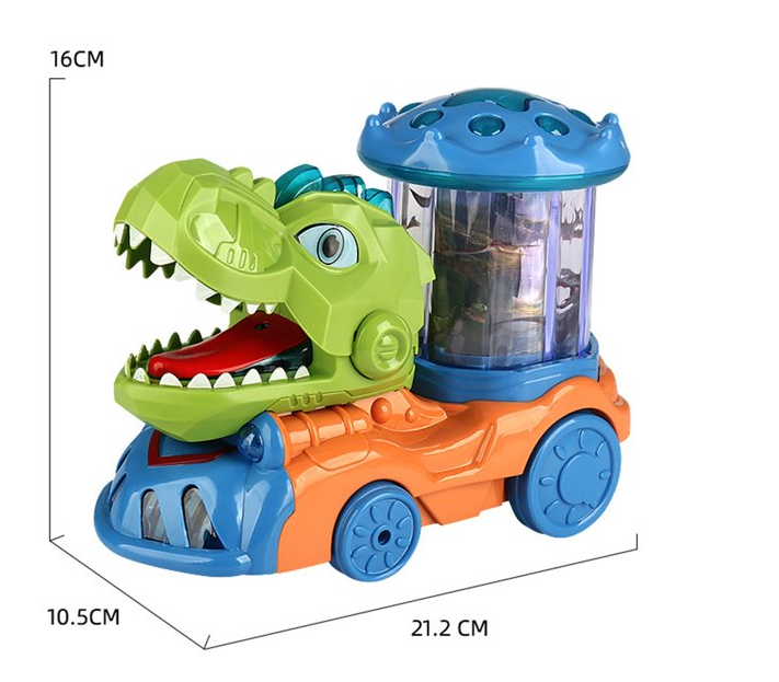 Dinoszaurusz szállító játék autó – automatikus mozgásokkal, hangokkal és fényekkel 4
