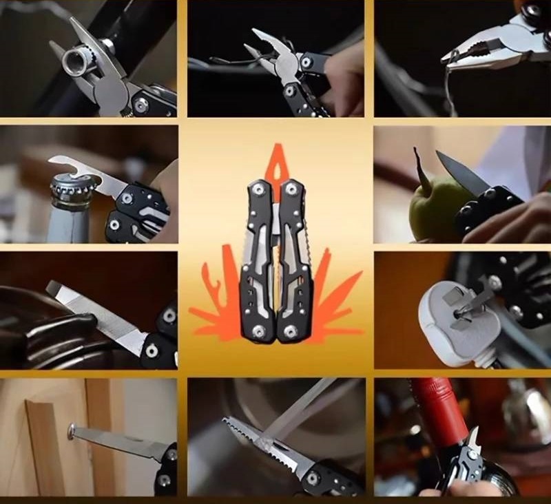 Összecsukható sokoldalú zsebkés fogó – vadászatra, túlélésre és mentésre (THM) 3