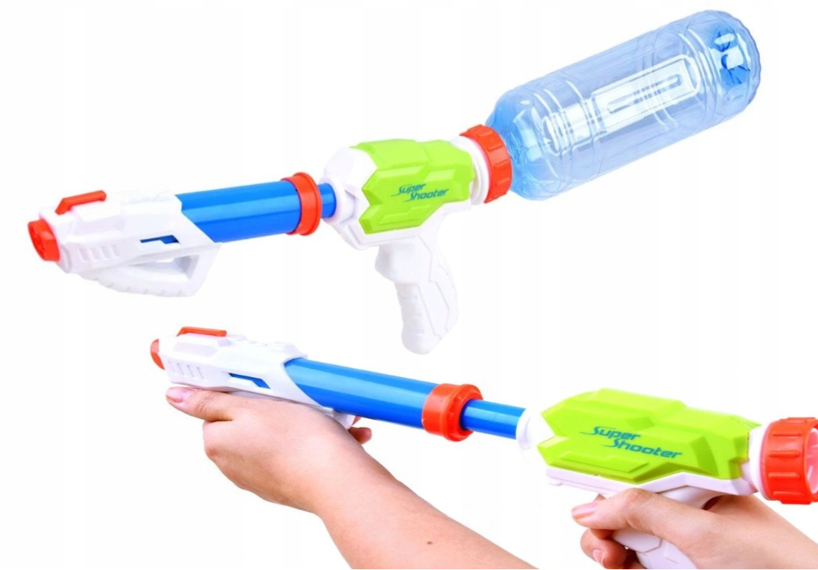 Szuper környezetbarát újra tölthető vízipisztoly – használható bármilyen műanyag palackkal