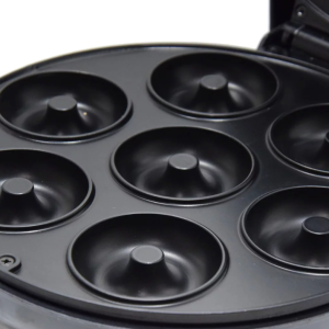 Tapadásmentes, elektromos fánkkészítő - mini kerek gömbgyűrűs fánkkészítő gép 7 db fánkhoz (BBM) - Image 5