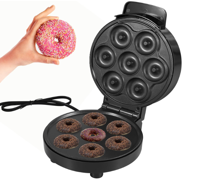 Tapadásmentes, elektromos fánkkészítő – mini kerek gömbgyűrűs fánkkészítő gép 7 db fánkhoz 6