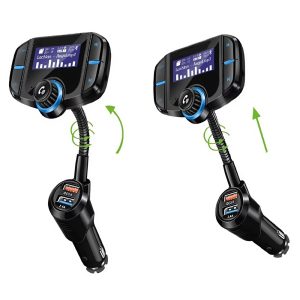 Bluetooth autós FM transzmitter BT70 – kihangosító és MP3 zenelejátszó, 2db USB töltővel és Micro SD támogatással (BBV) - Image 3