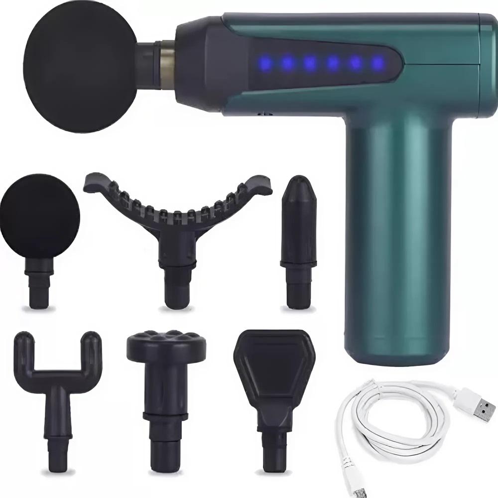 Fascial Gun – többfunkciós vibrációs masszázspisztoly LED kijelzővel – hatékony fájdalomcsillapítás és mélylazítás