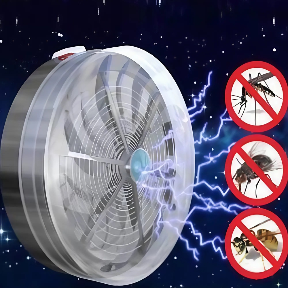 Napelemes rovarcsapda tapadókorongos rögzítéssel – környezetbarát megoldás a rovarok ellen 2