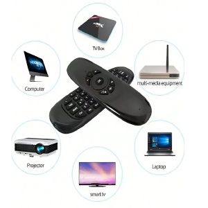 Univerzális vezeték nélküli mini billentyűzet és egér távirányító – tökéletes megoldás TV-hez és okos eszközökhöz (THM) (BBV) - Image 3
