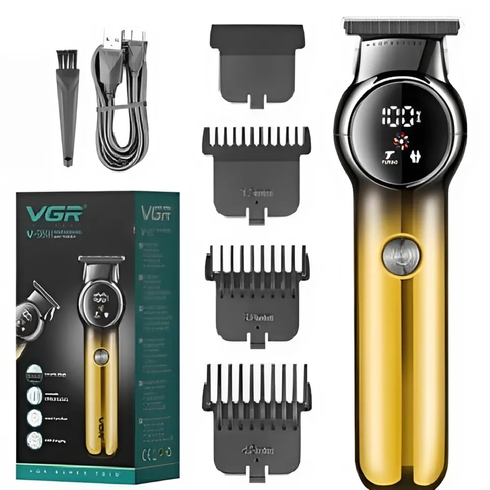 VGR-V989 Professzionális elektromos hajvágó – akkumulátoros férfi hajvágó kiemelkedő teljesítménnyel 8