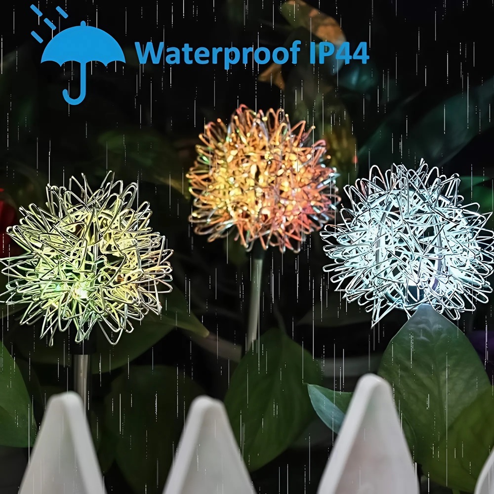 2_db_színes_pitypang_hatású_napelemes_kerti_lámpa_földbe_szúrható,_alumínium_drótgömb_design_3