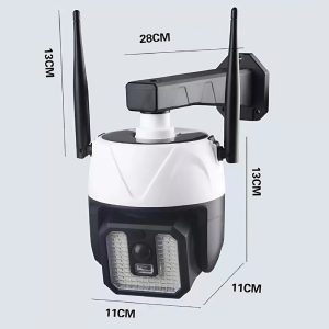 Álkamera napelemes fali lámpa SMD LED mozgásérzékelővel és távirányítóval – CH23-249 (BBV) - Image 7